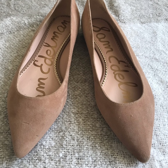 Sam Edelman Shoes - Sam Edelman Blush Colored Suede Flats Size 10